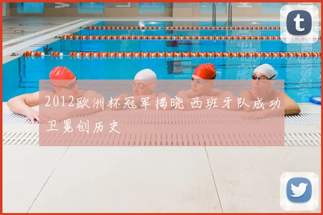 2012欧洲杯冠军揭晓 西班牙队成功卫冕创历史